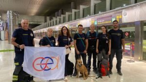 Equipo de voluntariado de GEA en la zona cero del doble terremoto en VenezuelaImagen: GEA